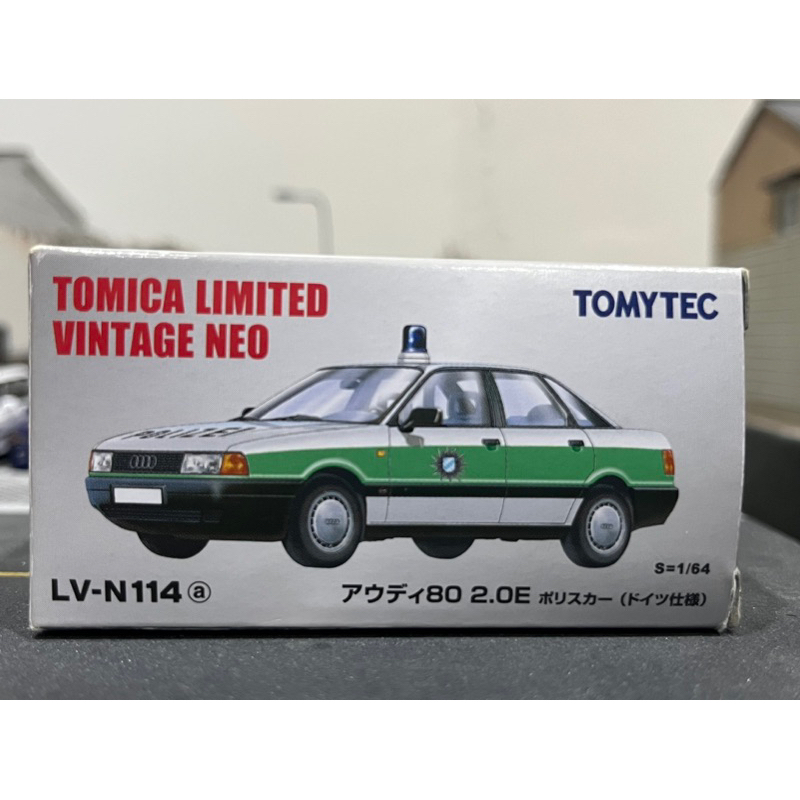 Tomytec TLV LV-N114a Audi Police 奧迪 警車 警察車 外國警車 盒損