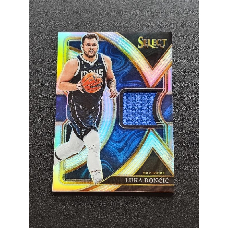 球衣卡 2022-23 Select Luka Doncic Silver Prizm Game Used Jersey