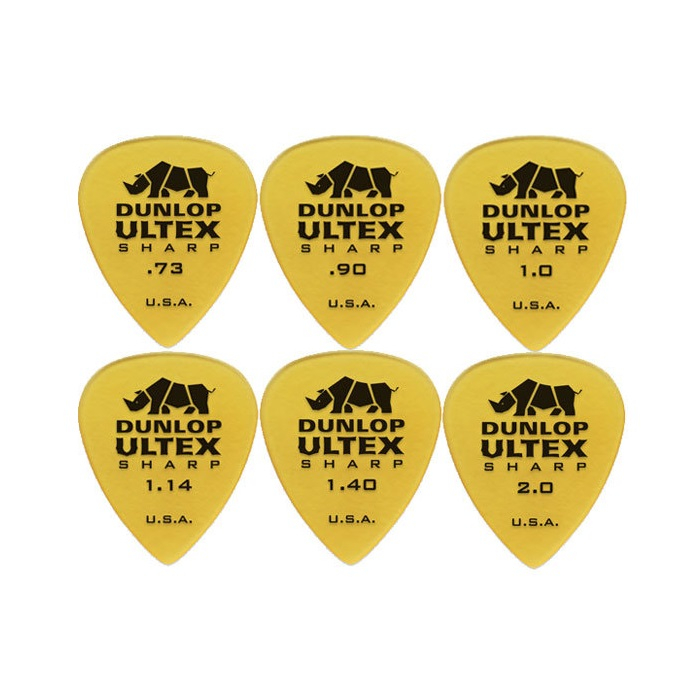 Dunlop Ultex Sharp Pick 犀牛 尖角 撥片 彈片 匹克 堅固耐磨 輕巧靈活【黃石樂器】