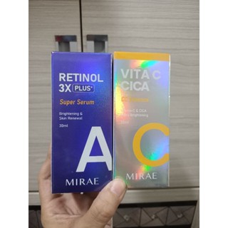 全新現貨，MIRAE 未來美 ★3X升級版早C晚A★進階煥膚組超級雙C美白淡斑精華、超級A醇緊緻透亮精華3X升級版