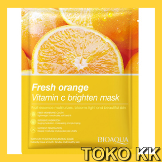 MASKER BIOAQUA pemutih wajah Fresh Orange Vitamin C KBT53 A6