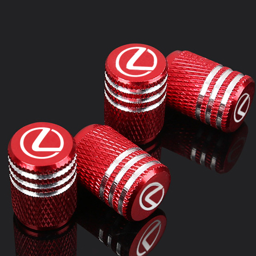 LEXUS RX NX 專用(鋁合金)紅色氣嘴帽/噴門氣嘴 4個