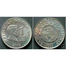 【全球硬幣】菲律賓1993年 1 piso Philippines AU