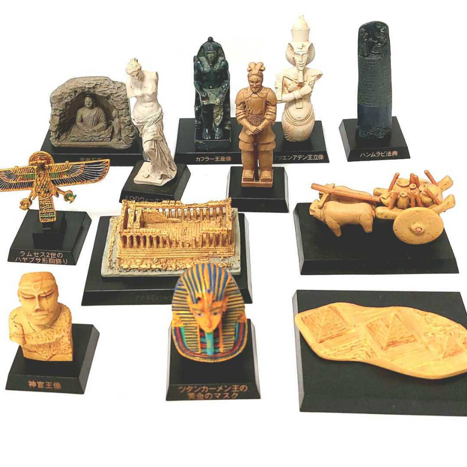海洋堂 古代文明 UHA 味覺糖 絕版 盒玩 食玩 扭蛋 轉蛋 埃及 大英博物館 古文明 世界神話 神像