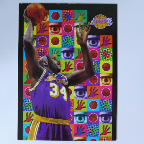~Shaquille O'Neal/俠客.歐尼爾~名人堂/大白鯊/超人 1998年SkyBox.NBA翻折長型特殊卡