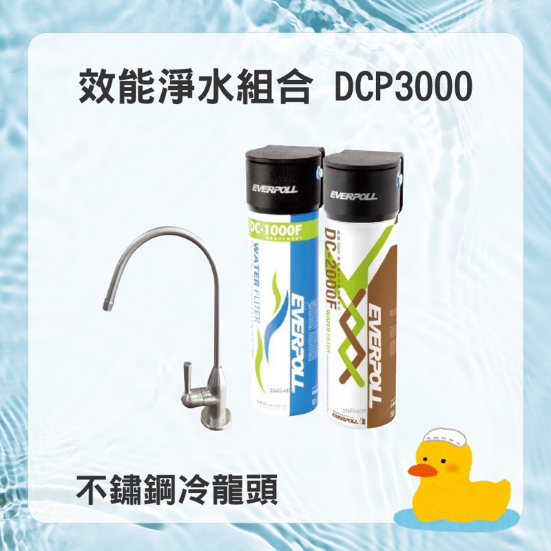 💢10%蝦皮回饋💢 Sleekpure斯力克淨水 DCP3000+H118全效複合式濾芯 不鏽鋼單冷龍頭