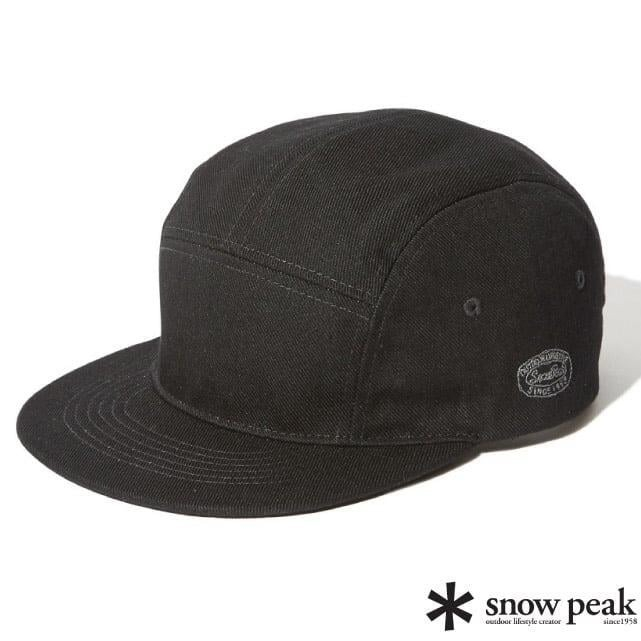 【日本 Snow Peak】丹寧棒球帽 牛仔布鴨舌帽 鴨舌帽 遮陽帽 休閒運動帽子_AC-23AU10501BK
