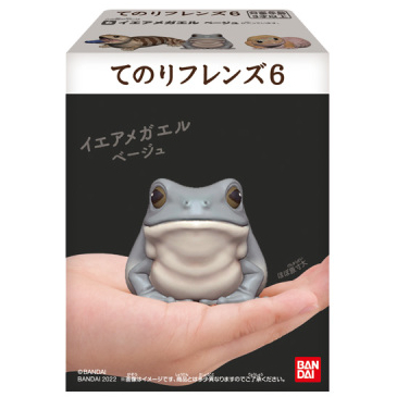 日本 BANDAI 正版盒玩 小鳥 掌上好朋友 6 第六彈 單售 06 白氏樹蛙（米灰色） 全新未拆