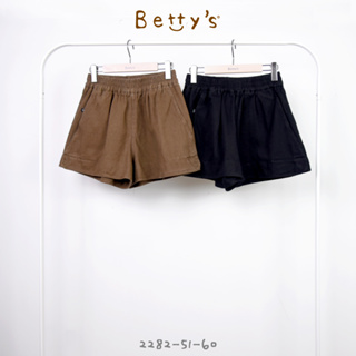 betty’s貝蒂思(25)腰鬆緊棉質口袋短褲(咖啡)
