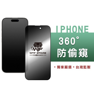WTF頂級保護貼 360度防窺 四面防窺 防偷窺 iPhone 15 14 13 12 11 Pro MAX 玻璃貼