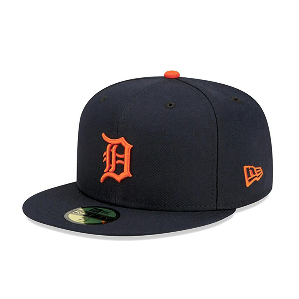 【NEW ERA】MLB 底特律 老虎 59FIFTY 球員帽 通用 丈青 橘字 棒球帽【ANGEL NEW ERA】