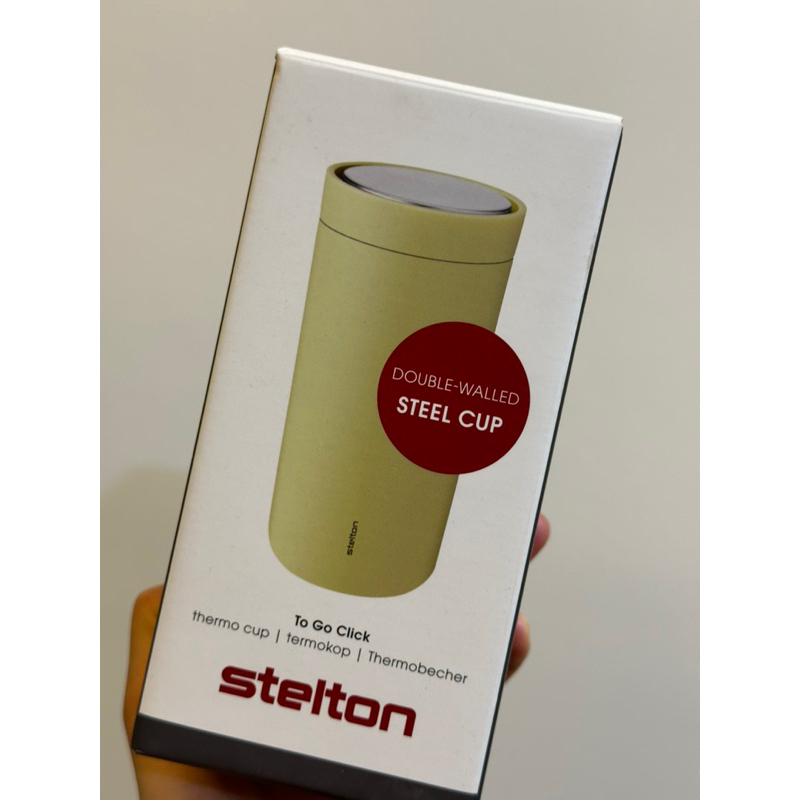 超實用✨✨stelton/ 保溫杯/檸檬黃