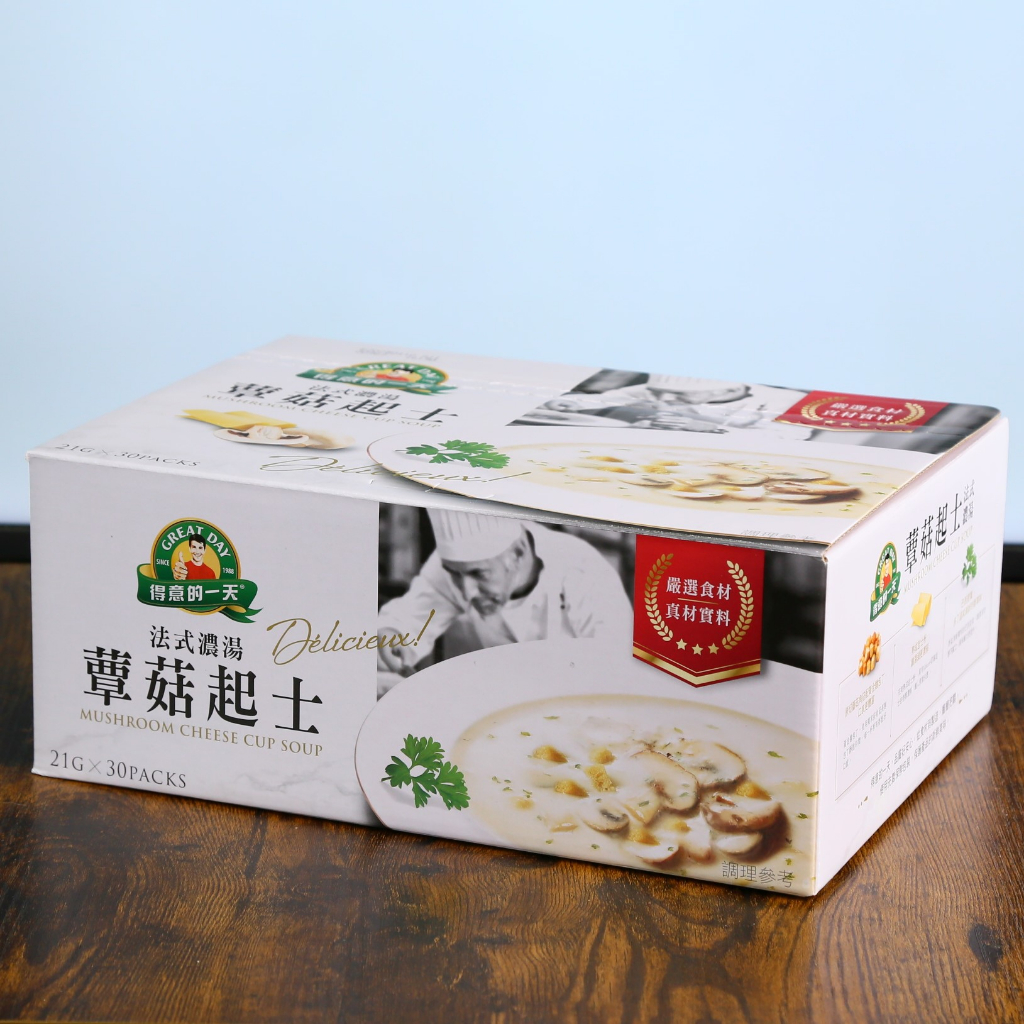 【好市多代購】得意的一天 蕈菇起士濃湯 21g X 30入-2025.01  | Costco