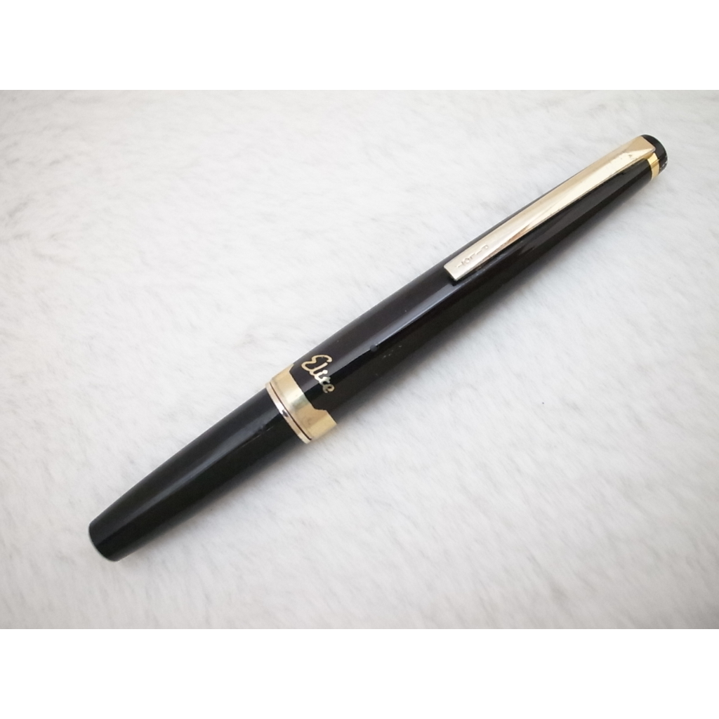 A786 1970s 百樂 日本製 elite短鋼筆 18k 細字尖(粗桿)(7成新有退漆)