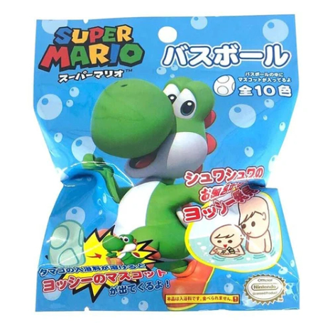 日本超級瑪莉恐龍耀西泡澡球 沐浴球 泡澡浴鹽驚奇蛋 泡澡球 泡湯球  泡澡玩具 洗澡玩具