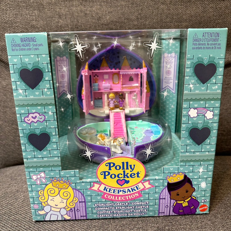 全新 美泰兒Polly Pocket 口袋波莉星光城堡百寶盒 30週年紀念復刻版 口袋芭比