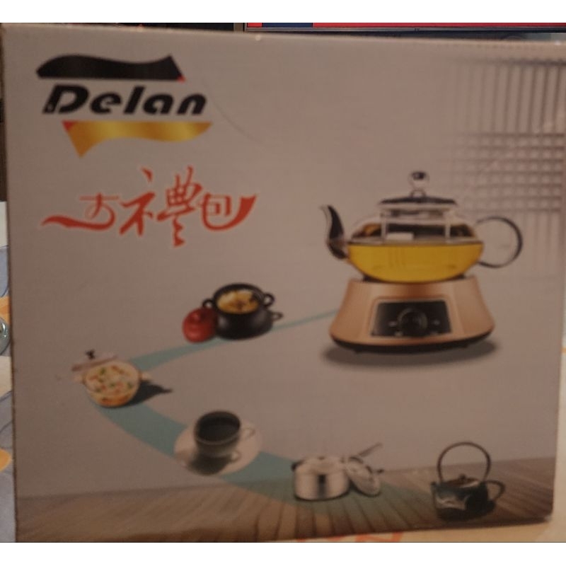 Delan德朗牌電陶爐+耐熱高硼硅壺