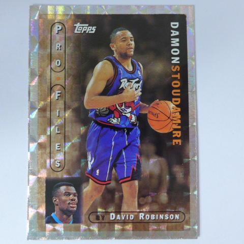 ~Damon Stoudamire~NBA球星/小飛鼠/史陶德邁爾 1996年TOPPS FILES.鑽石亮特殊卡