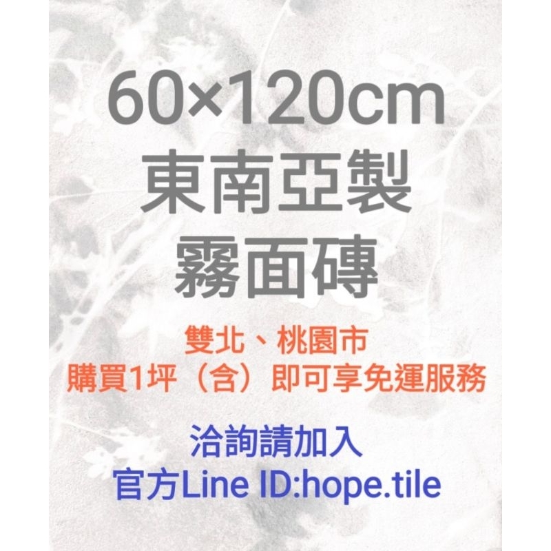 《東南亞60×120cm霧面》馬來西亞、越南、印度石英質霧面磚🔶️詢價購買請加入官方平台🔶️