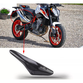 🏍KTM DUKE790 890/R 改裝排氣管防燙隔熱蓋 真碳纖維 保護罩護板