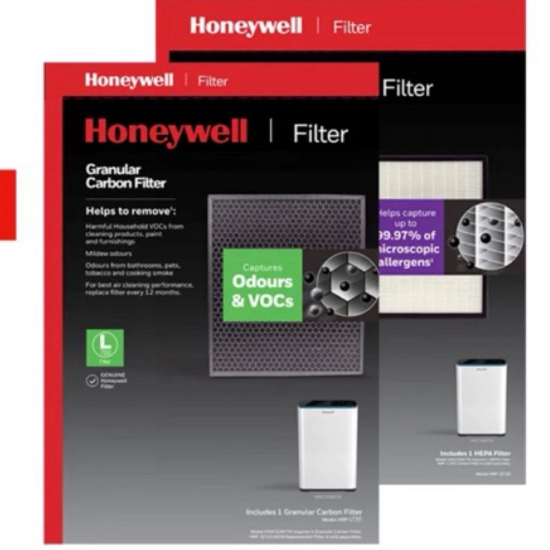 美國Honeywell  適用HPA-710WTW專用濾網組(HEPA濾網HRF-Q710+活性碳濾網HRF-L710)