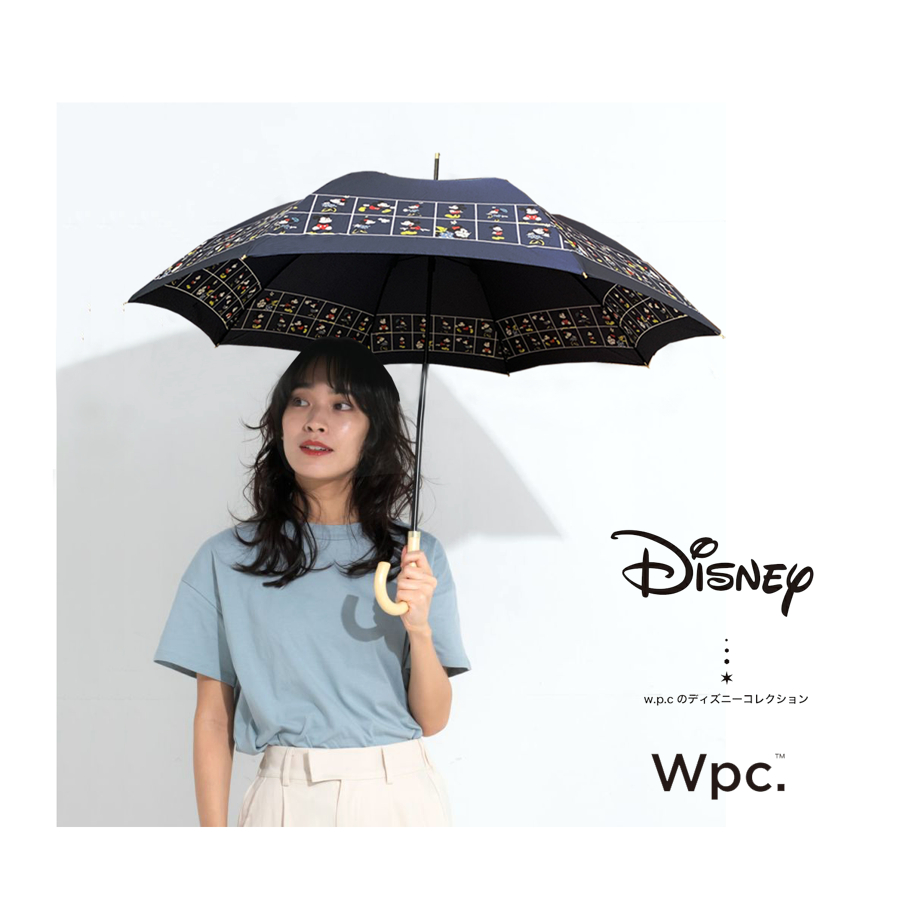 【日本Wpc x 迪士尼聯名傘 】wpc傘 雨傘 WPC傘 抗UV90%晴雨直 直傘 Disney迪士尼米奇米妮