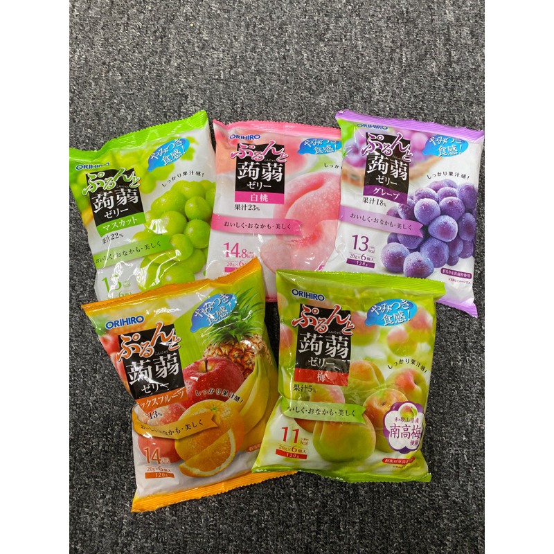 日本 ORIHIRO 蒟蒻果凍 6個入（120g)  蜜柑