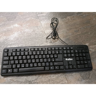 (二手良品)鍵盤aibo LY-ENKM05 有線標準型鍵盤黑色【0117】中古全新收購寄賣專門店