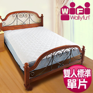 WallyFun 屋麗坊 標準雙人床 保潔墊 單片款 四角鬆緊帶 5X6.2呎 / 150X186cm