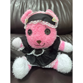 🐻 momo 熊 可愛女僕裝 30公分 造型娃娃 粉色熊 玩偶 玩具