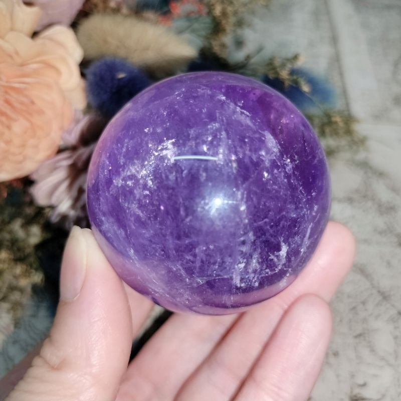 || 精選美球~紫水晶球-4.9公分 • 紫氣東來 開運招貴人 ||
