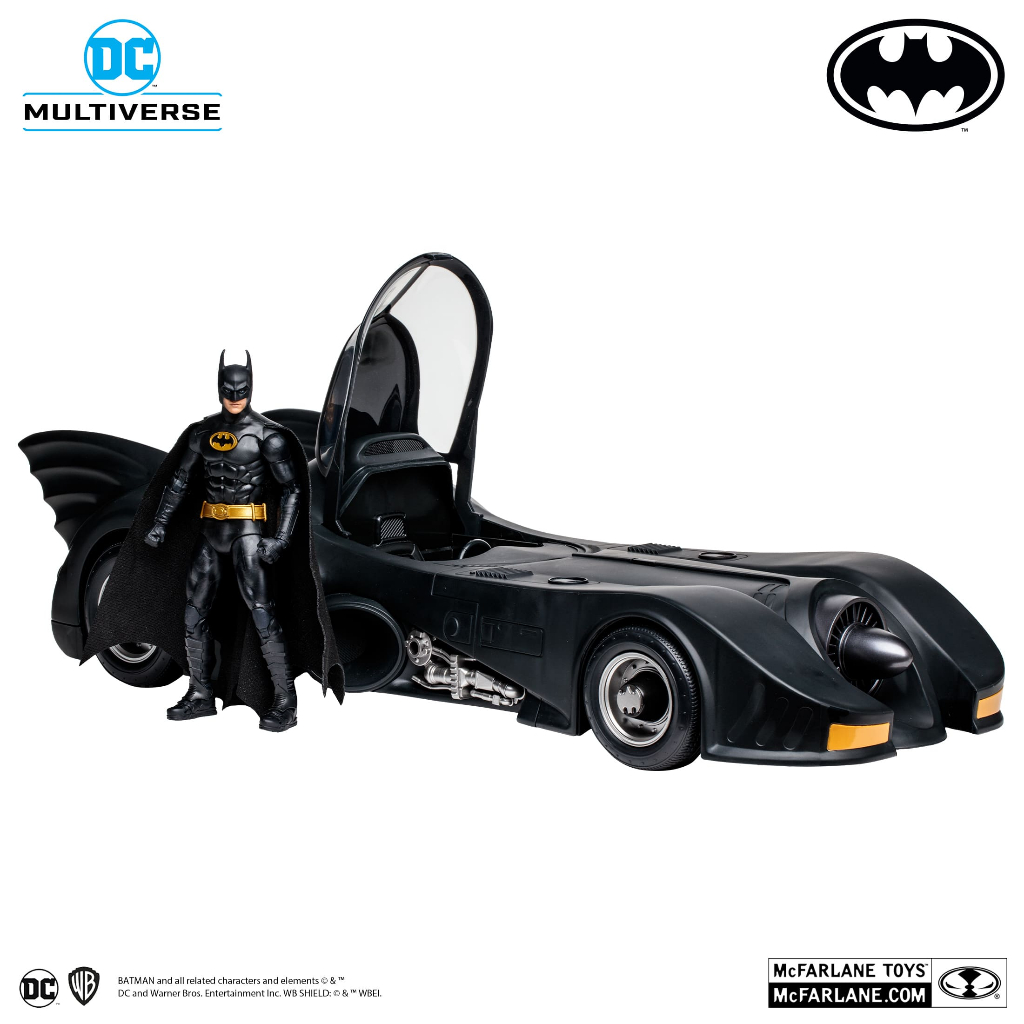 全新現貨 麥法蘭 DC Multiverse 蝙蝠車 1989 蝙蝠俠 米高基頓 TARGET限定 閃電俠電影 金標
