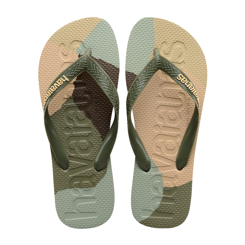 《Havaianas 哈瓦仕》 Top Logomania ColorsⅡ 迷彩男款拖鞋 4147526公司貨 新北經銷