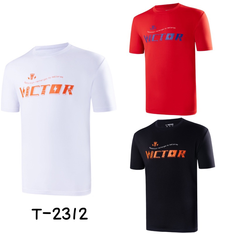 一鳴驚人 VICTOR 勝利 VICTOR羽球發電T-Shirt 上衣 (中性款) T-2312