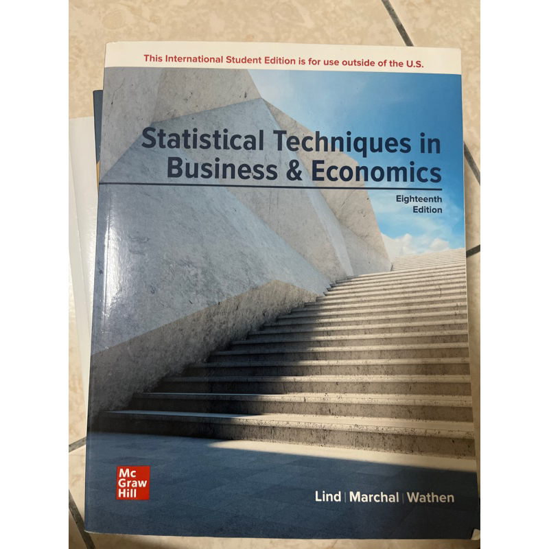 statistical techniques in business and economics統計學