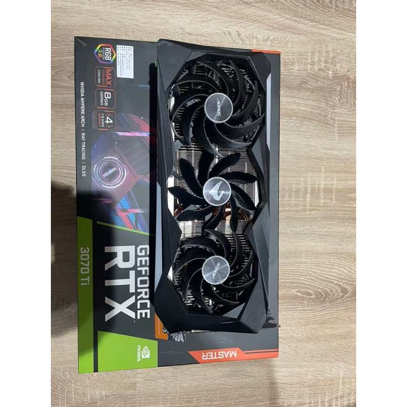 技嘉 Gigabyte aorus 3070ti 8g master RMA換回 盒裝齊全 稀有卡