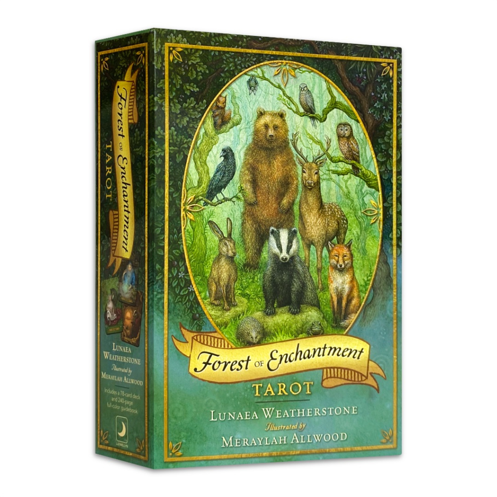 魔法森林塔羅,贈中文翻譯｜Llewellyn Forest of Enchantment Tarot｜78張牌卡【左西】