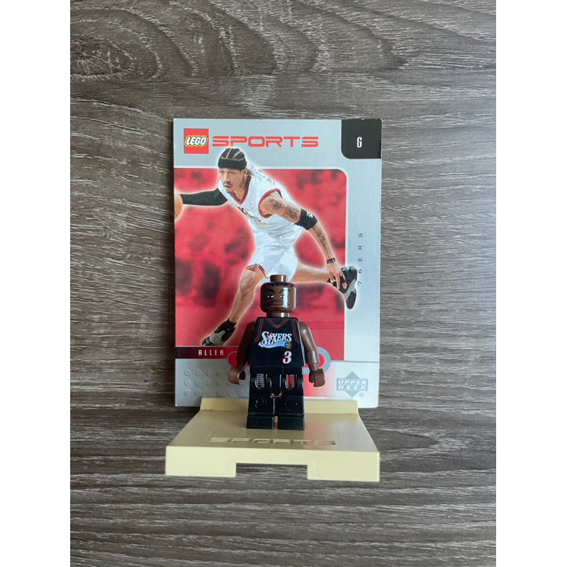 Lego 樂高 Allen Iverson 3 sports nba 玩具 球卡 絕版 76ers 戰神 艾佛森 公仔