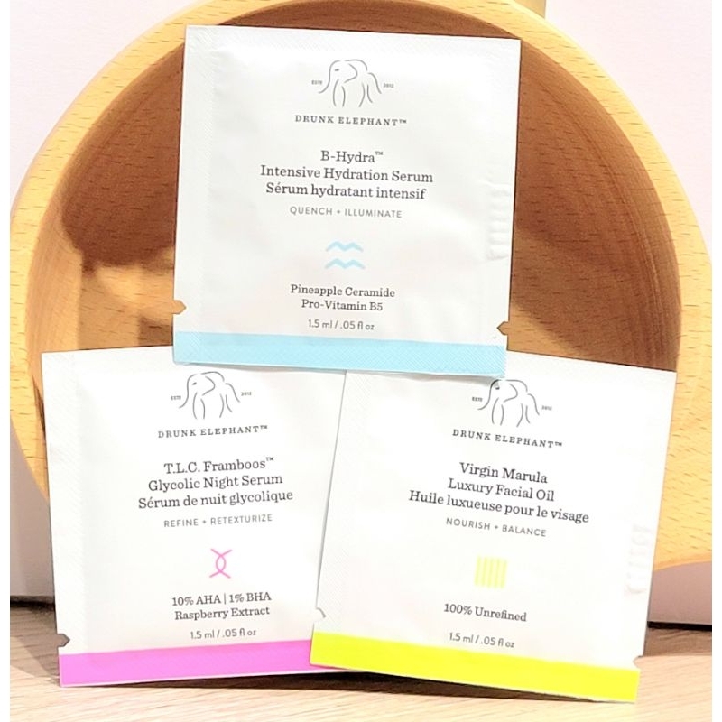 桃桃貓🌱 Drunk Elephant 醉象 晚安多酸調理精華 多胜肽緊緻精華 A醇抗老眼部精華 抗老乳霜 彈力亮白面膜