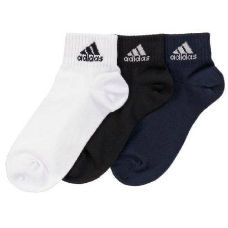 現貨 日本代購 日本 adidas 愛迪達 23-25CM 運動襪 短襪 棉襪 襪子組 3雙 休閒 加固 加厚 透氣