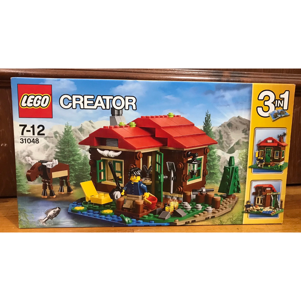 外盒擦損【積木2010】樂高 LEGO 31048 湖畔小屋 湖邊小屋 麋鹿 / 全新未拆 創意 3 in 1 (BR)