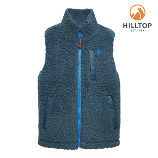 【HILLTOP山頂鳥】Hilltop Fleece 童款保暖搖粒絨刷毛背心 藍綠｜PH25XC10ECE1