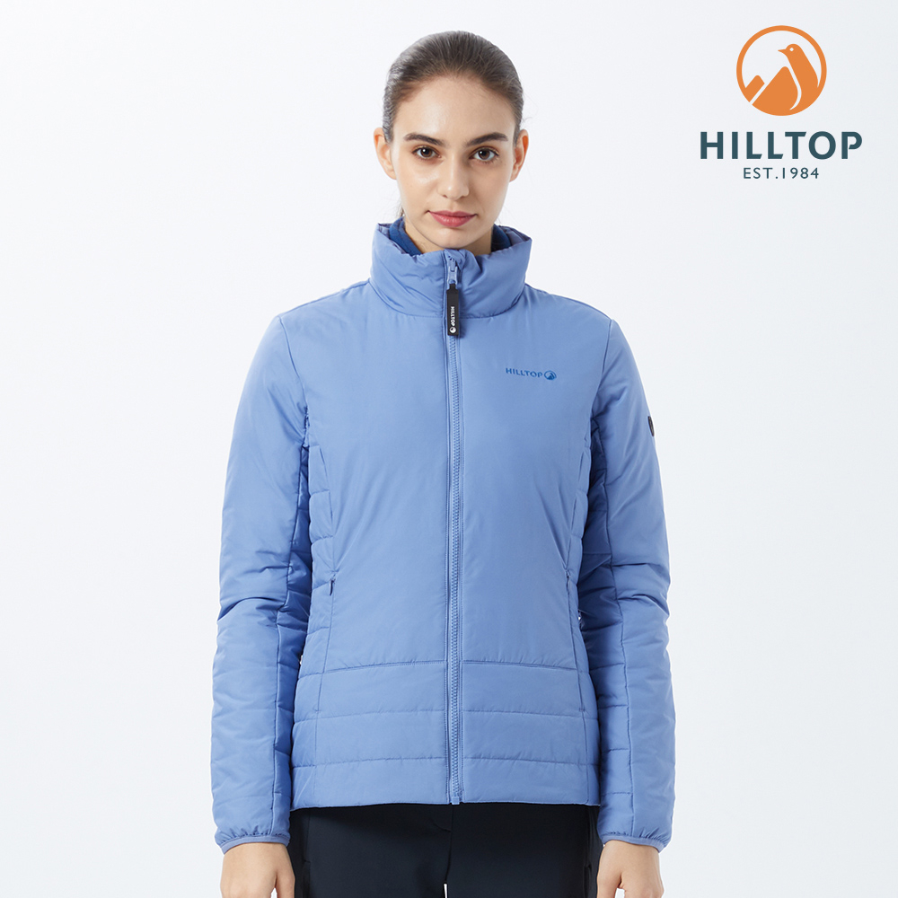 【HILLTOP山頂鳥】PRIMALOFT® Winter 女款保暖科技棉外套 淺藍｜PH22XFX4ECE1