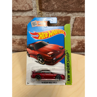 米妃兔㊣Hot Wheels 風火輪 小汽車 96 Nissan 180SX Type X 模型車 紅色 日產 205