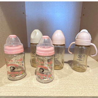 二手奶瓶🍼小獅王辛巴SIMBA 蘊蜜鉑金PPSU寬口奶瓶&滑蓋學習水杯270ml /蘿蔓晶鑽寬口葫蘆玻璃奶瓶180ml