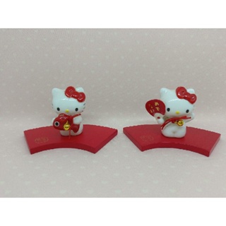 hello kitty 2005年陶瓷擺飾一對（瑕疵品）