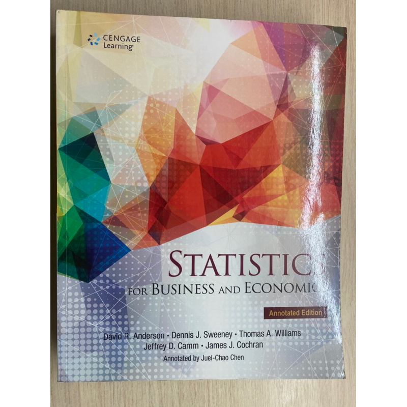 Statistics 統計學Statistics for Business and Economics