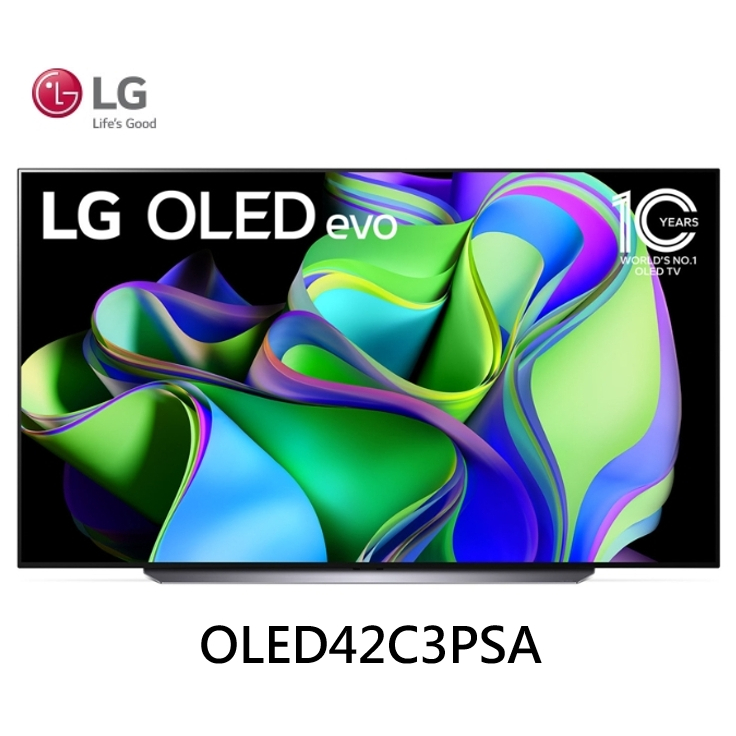 LG 樂金 OLED evo C3極緻系列 4K AI 物聯網智慧電視 2023 OLED42C3PSA【雅光電器商城】
