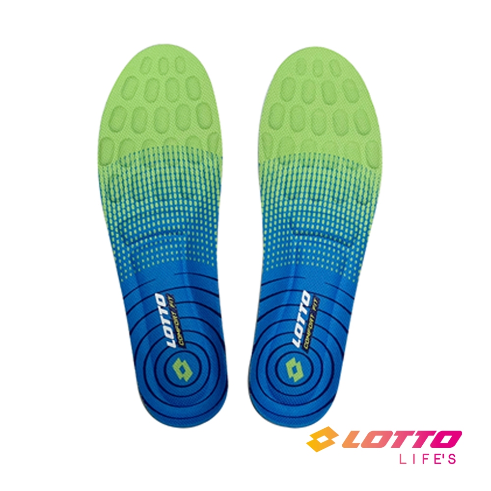 【LOTTO 義大利】超回彈緩震乳膠鞋墊 (藍綠漸層-LT3CMI0536)
