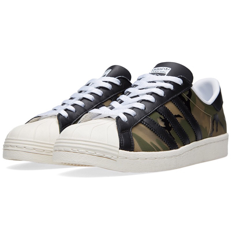 絕版全新 / 軍風 CLOT adidas Superstar 80's 84-Lab 呼吸 迷彩 冠希